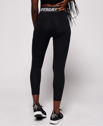 Superdry Skinny Sportbroek 'Core' in Zwart