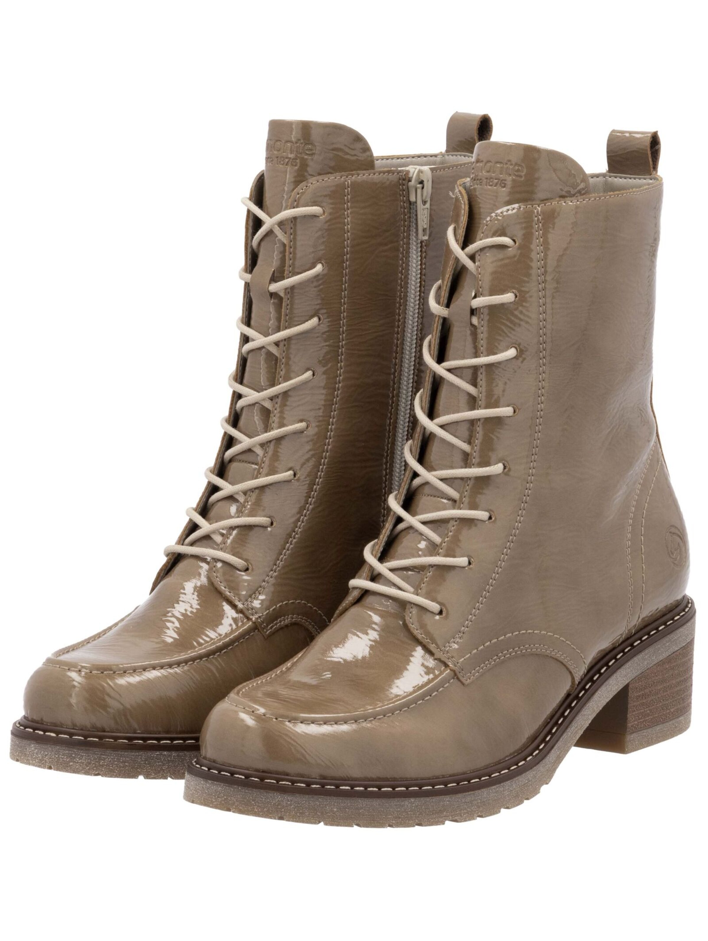 REMONTE Lace-Up Ankle Boots in Brown