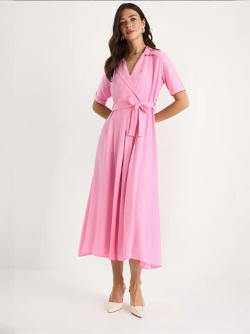 Robe Bianco Lucci en rose : devant