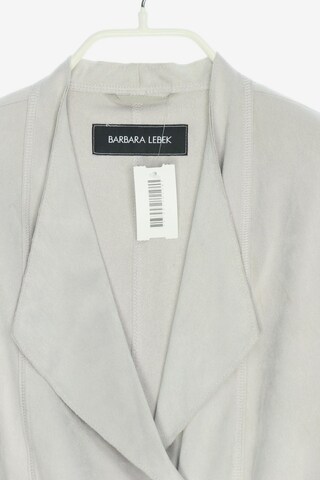 Barbara Lebek Faux Leather-Mantel M in Grau