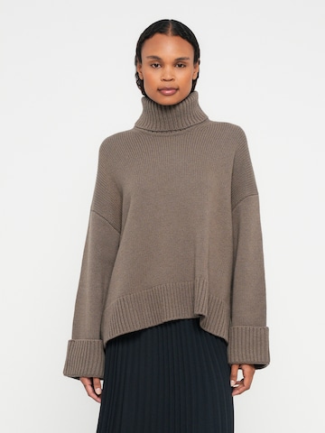 Samsøe Samsøe Sweater 'Sakeiku' in Brown: front
