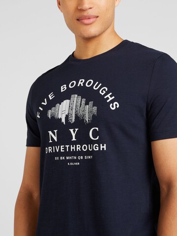 T-Shirt s.Oliver en bleu