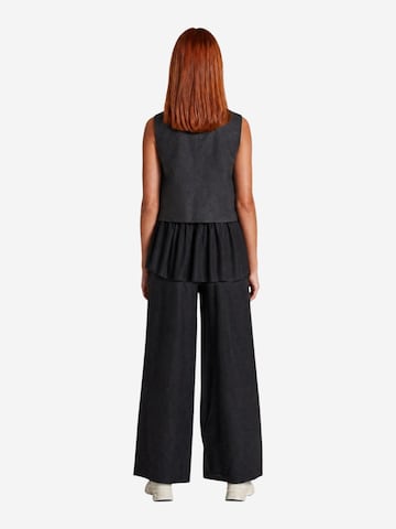 Camicia da donna 'Gilet Lino Bottoni 17589' di I AM in nero