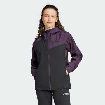 Veste outdoor ADIDAS TERREX en noir : devant