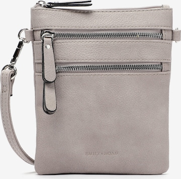 Borsa a tracolla ' Emma ' di Emily & Noah in grigio: frontale