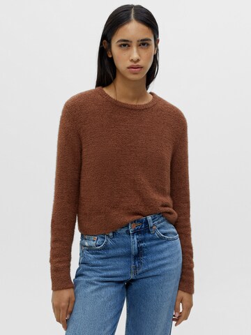 Pull&Bear Trui in Bruin: voorkant