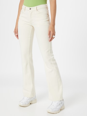 Edikted Flared Jeans in Beige: front