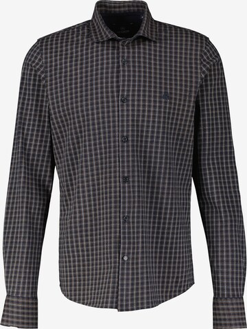 LERROS Slim fit Button Up Shirt in Blue: front