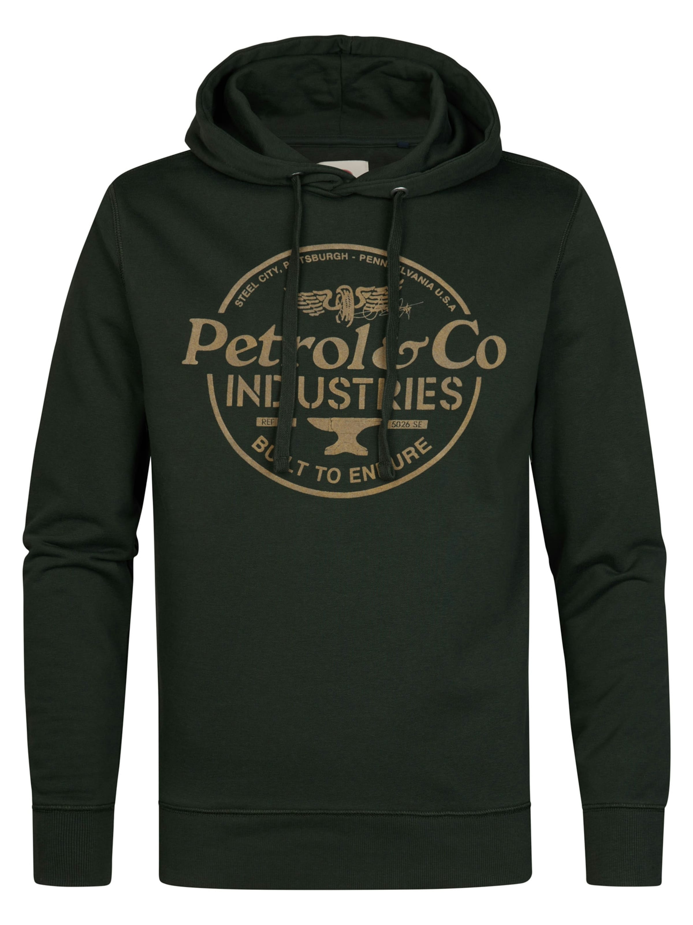Petrol IndustriesSweater majica - zelena boja: prednji dio