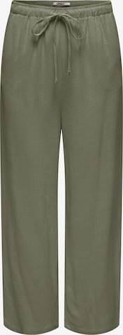 Only Petite Wide Leg Housut 'ONLSIESTA' värissä vihreä: etupuoli