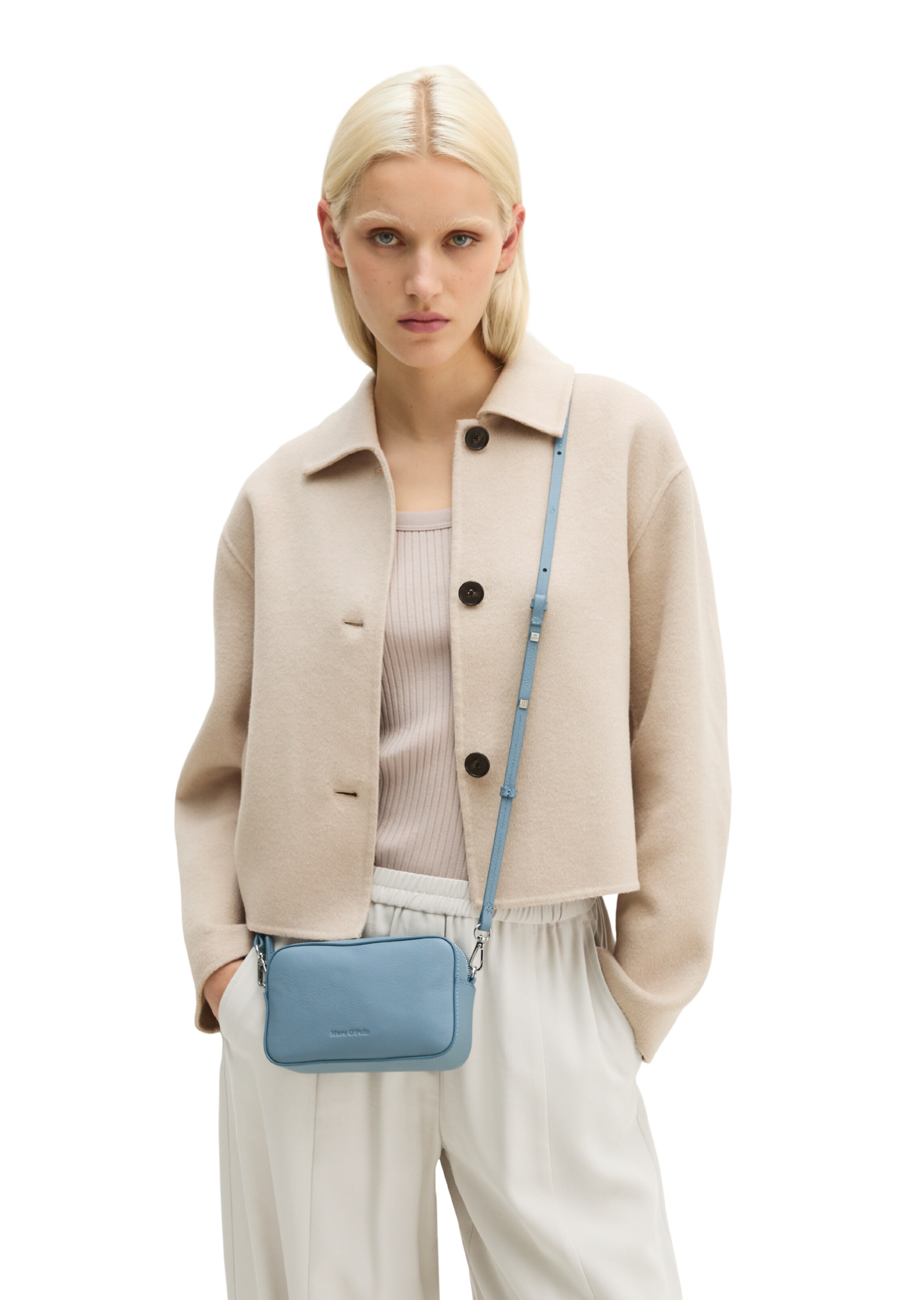 Marc O'Polo Crossbody bag in Blue: front