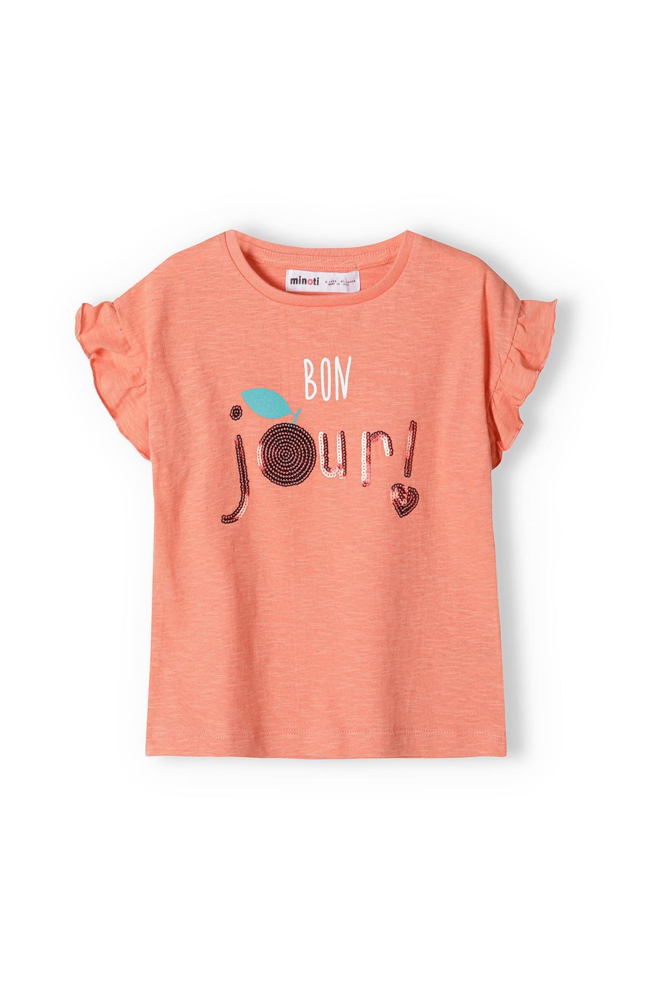 MINOTI Μπλουζάκι σε πορτοκαλί: μπροστά