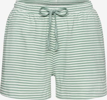 VIVANCE Pyjamashortsit värissä vihreä: etupuoli