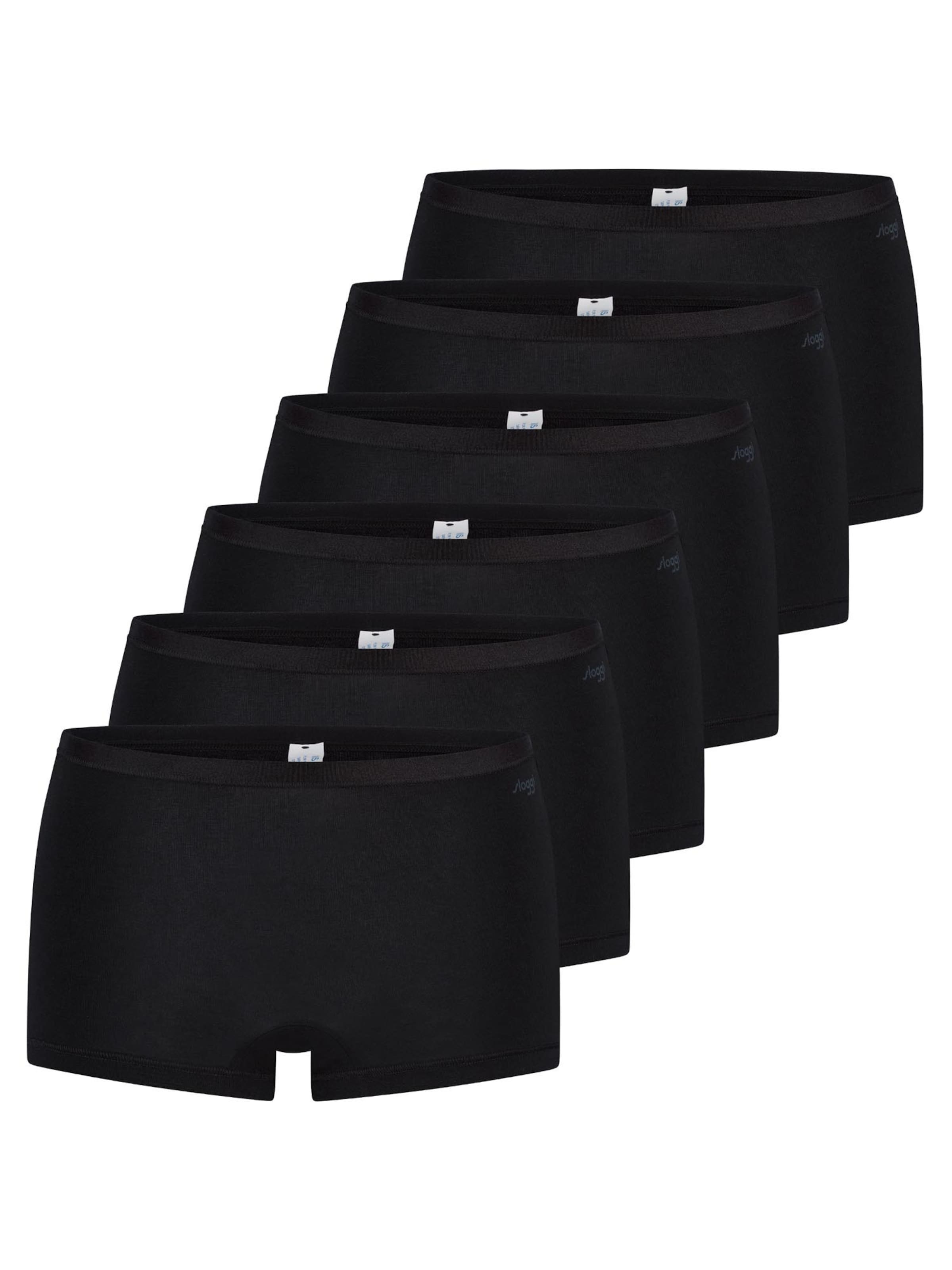 SLOGGI Panty 'GO Daily Cotton'‌‌‌‌‌‌ in Schwarz: Vorderseite