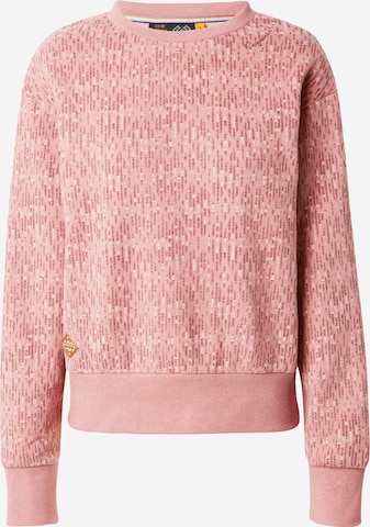 Ragwear Sweatshirt 'HEIKKE' in Pink: predná strana