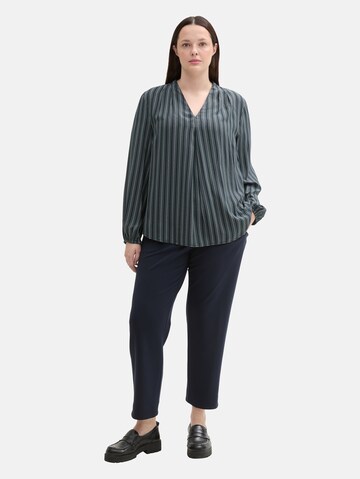 Tom Tailor Women + Bluse in Grün