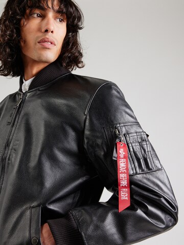 melns ALPHA INDUSTRIES Starpsezonu jaka 'Ma-1'