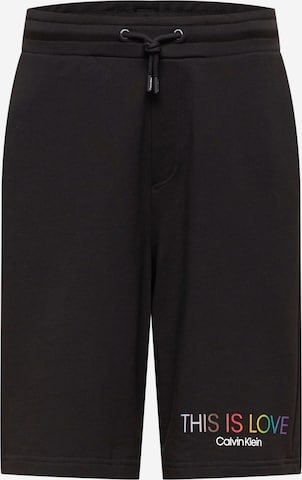 Pantalon 'PRIDE LOVE' Calvin Klein en noir : devant