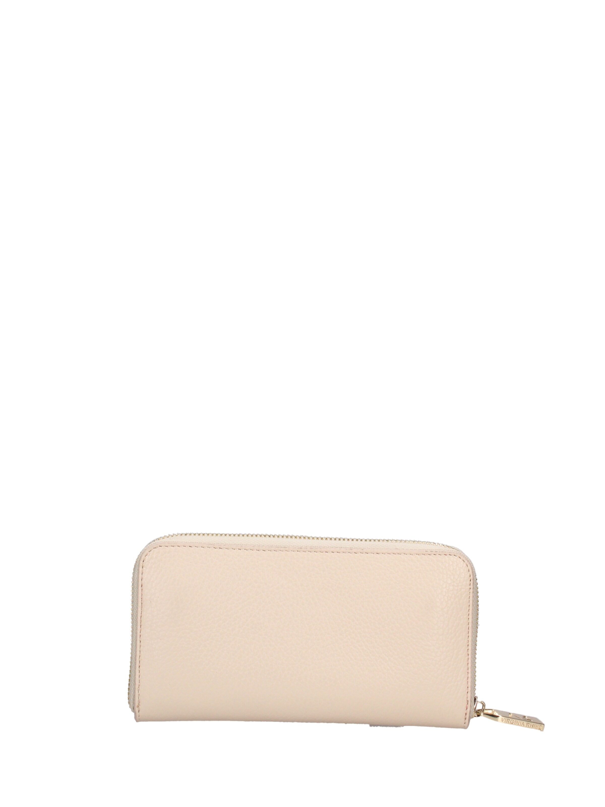 Portamonete 'Portafoglio donna pelle dollaro con zip 20x10 cm' di Virginia Rhinè in beige