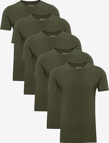 yazubi T-Shirt 'Mythic' in Grün: Vorderseite
