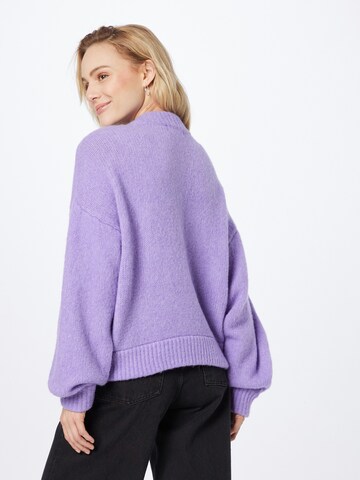 MSCH COPENHAGEN Knit Cardigan 'Odiana' in Purple