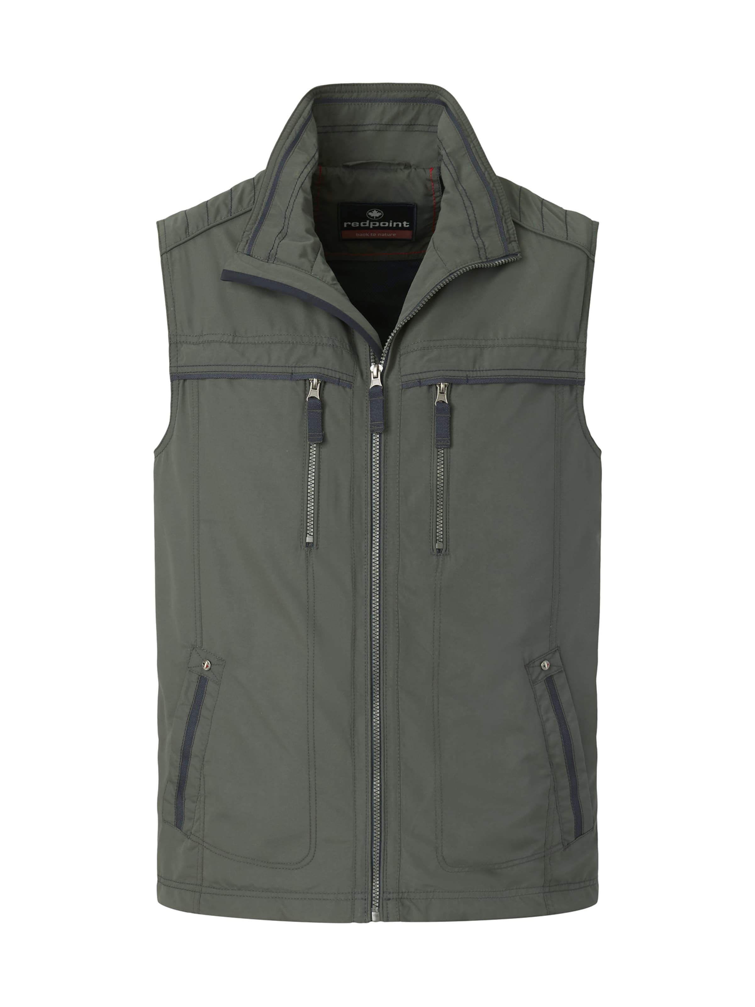 REDPOINT Weste in Grün: Vorderseite