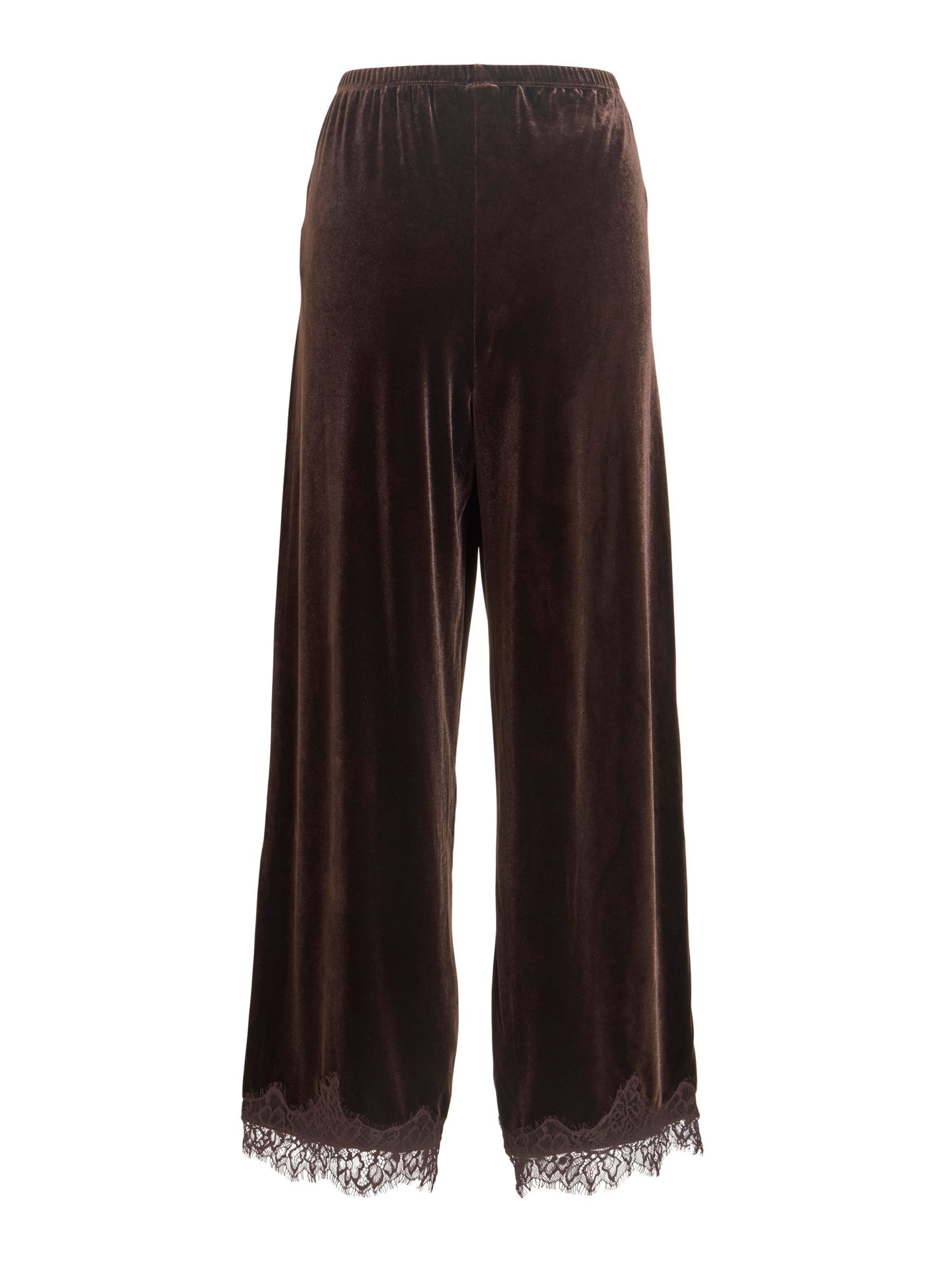 Wide Leg Pantalon 'LINDRA ' VILA en marron
