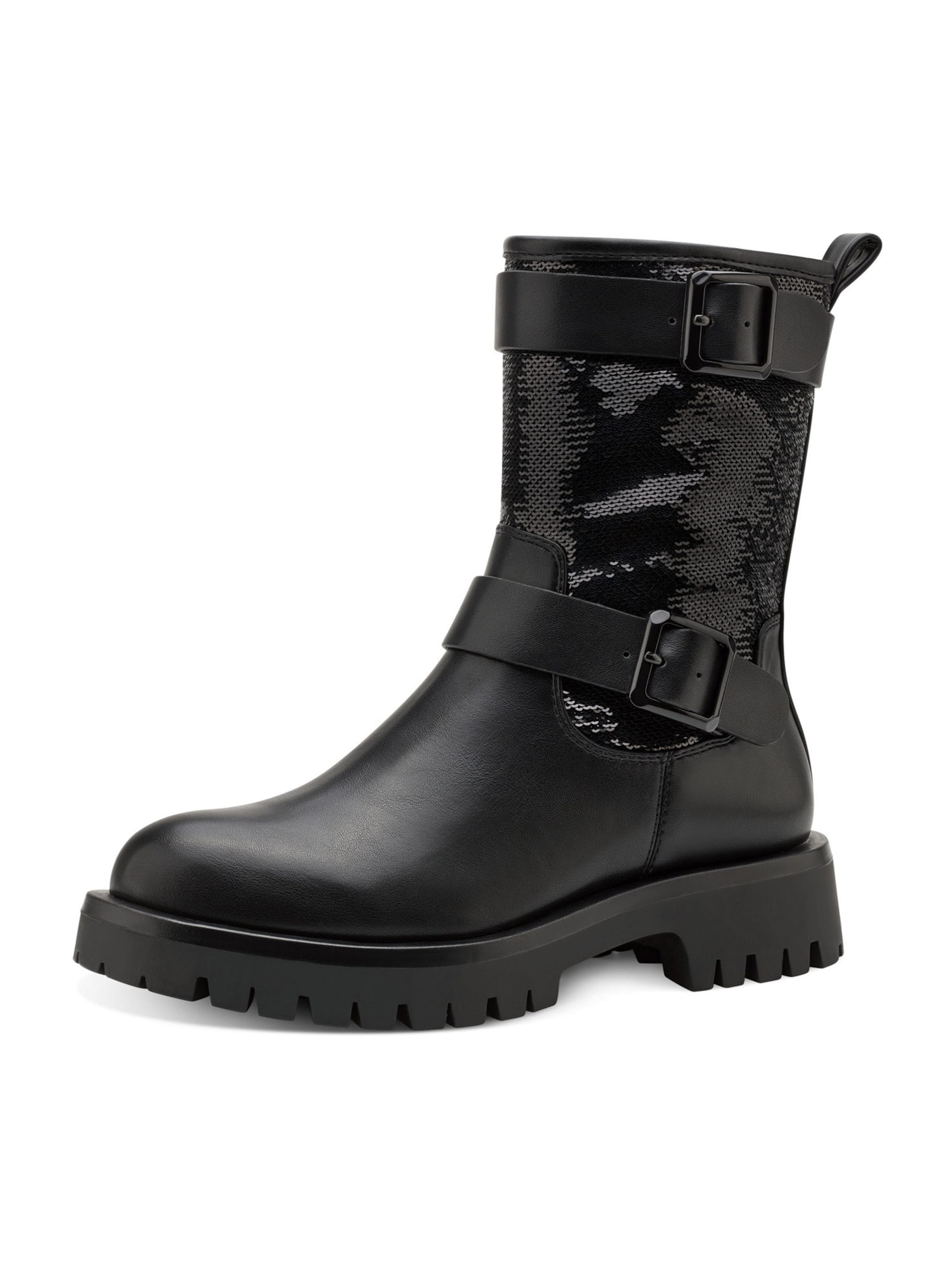 Tamaris Stiefelette in Schwarz: Vorderseite
