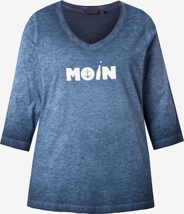 Ulla Popken Shirt in Blauw: voorkant