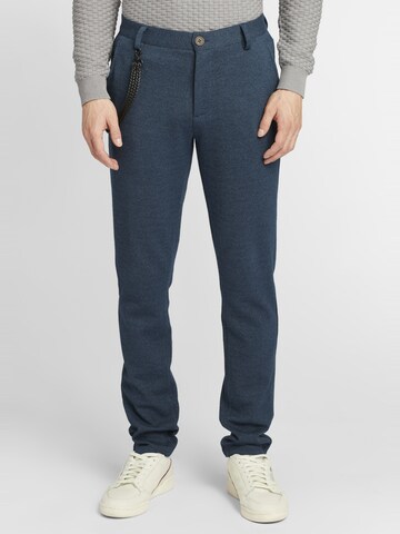 Regular Pantalon chino 'Walton' BLEND en bleu : devant