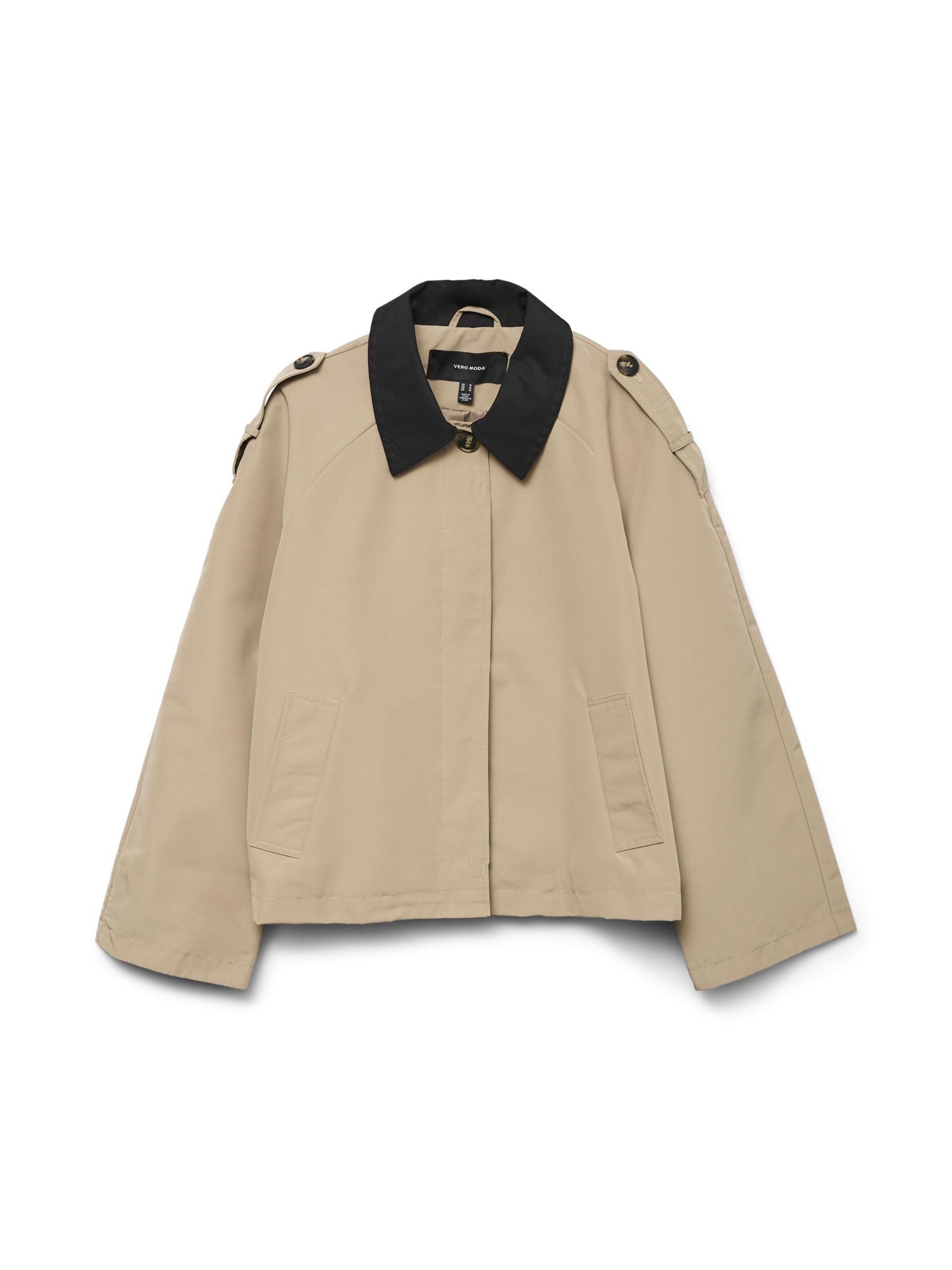 Vero Moda Curve Veste mi-saison 'VMLucia' en moka / noir, Vue avec produit