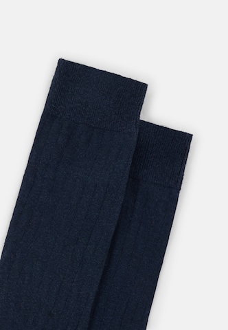 Chaussettes Boggi Milano en bleu : devant