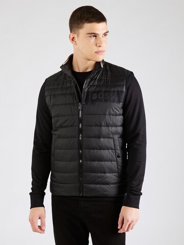 BOSS Vest 'Darolan' in Black: front