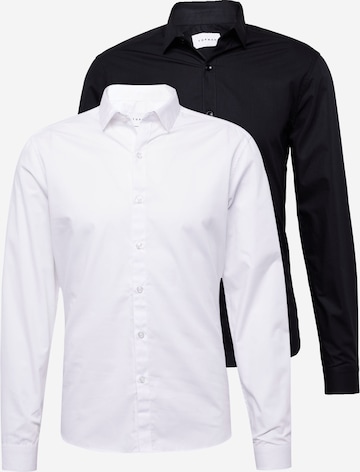 Chemise TOPMAN en noir : devant