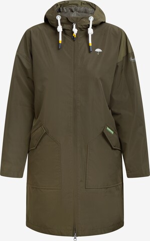 Schmuddelwedda Raincoat in Green: front