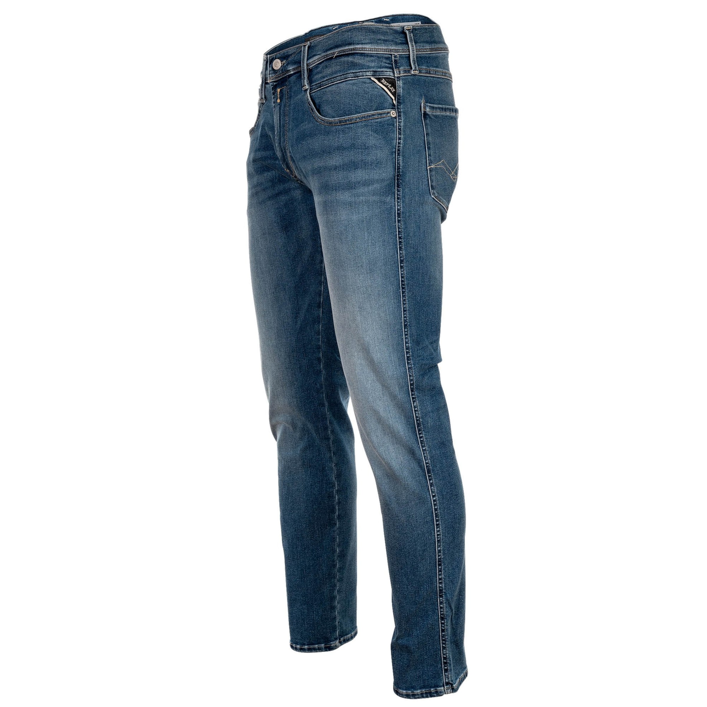 REPLAY Slimfit Jeansy 'Anbass' w kolorze niebieski