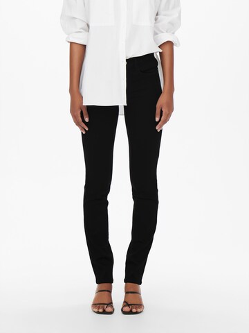 Skinny Jeans 'RAIN' de la ONLY pe negru: față