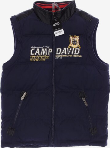 CAMP DAVID Vest in L in Blue: front
