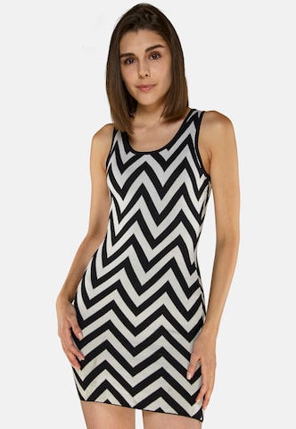 TOOche Cocktail Dress 'ZigZag' in Grey: front