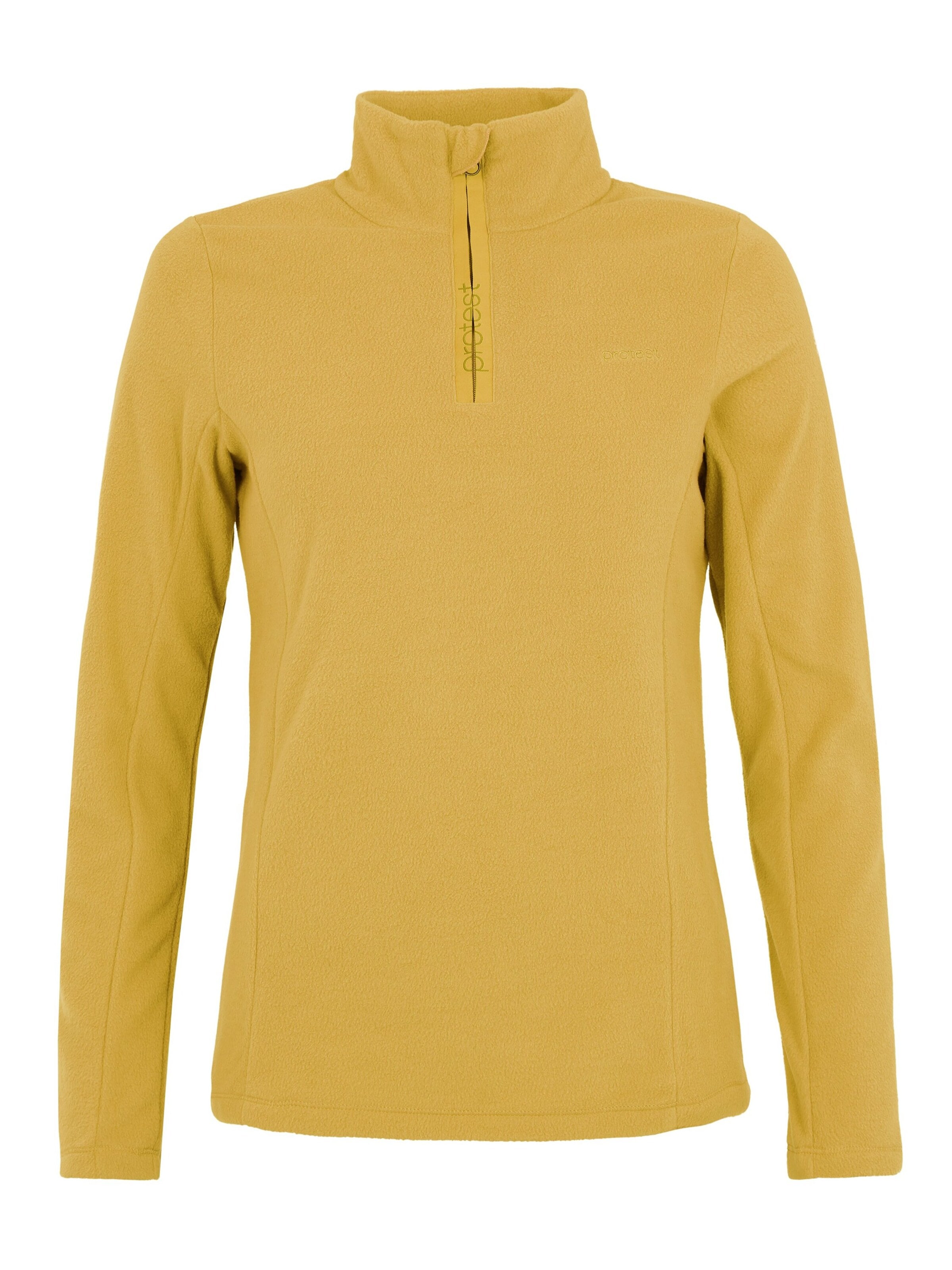PROTEST Sportief sweatshirt 'MUTEZ' in Geel: voorkant