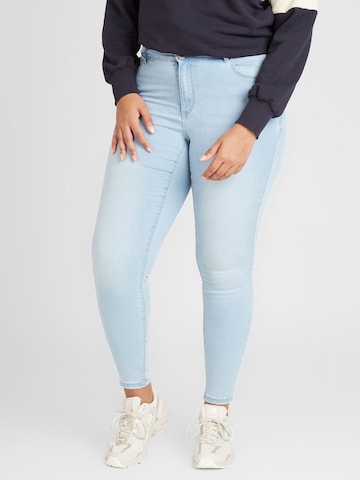 Coupe slim Jean 'Sophia' Vero Moda Curve en bleu : devant