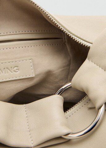 MANGO Schultertasche 'Nina' in Beige