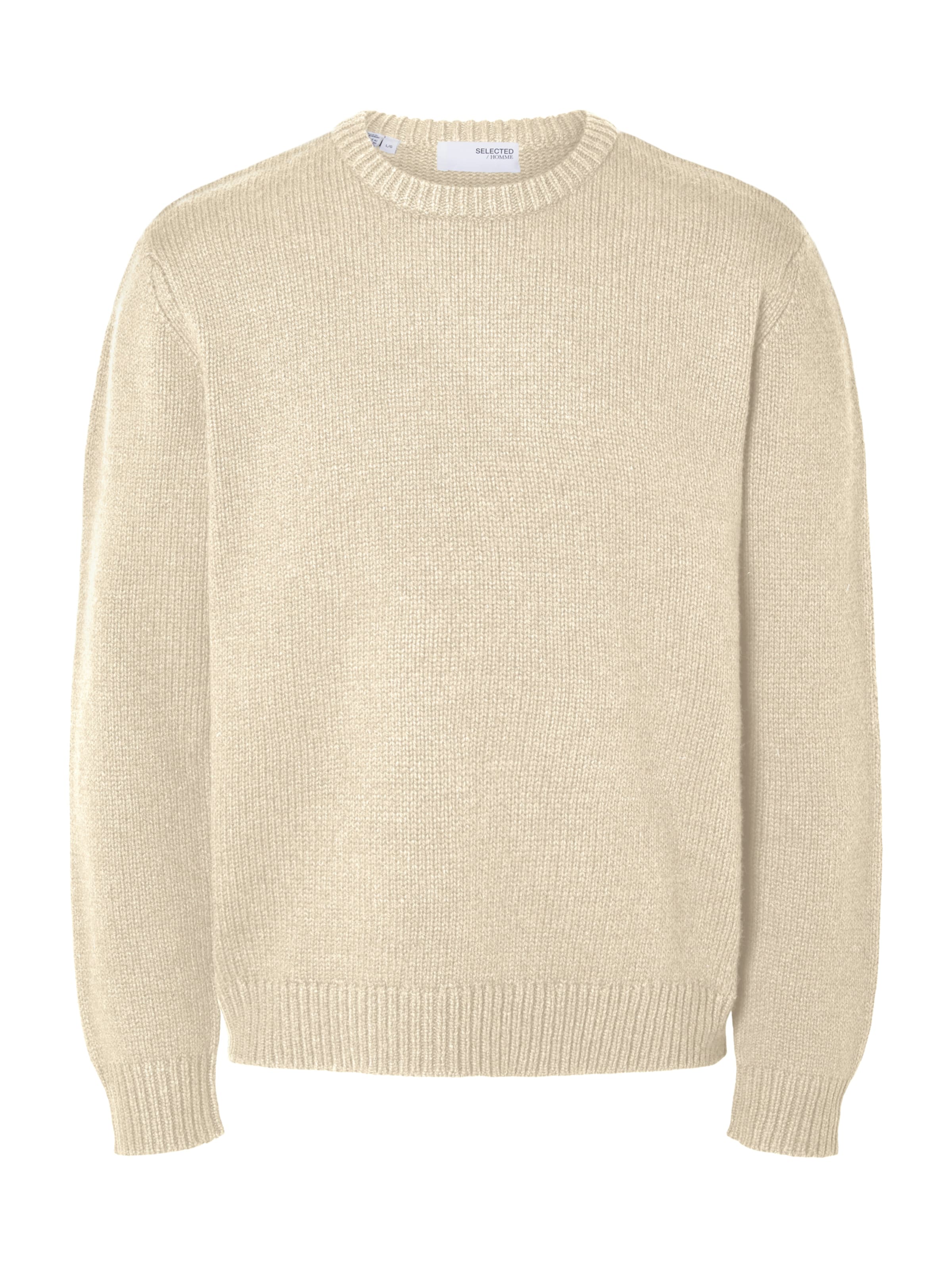 Pull-over 'SLHCody' SELECTED en beige : devant