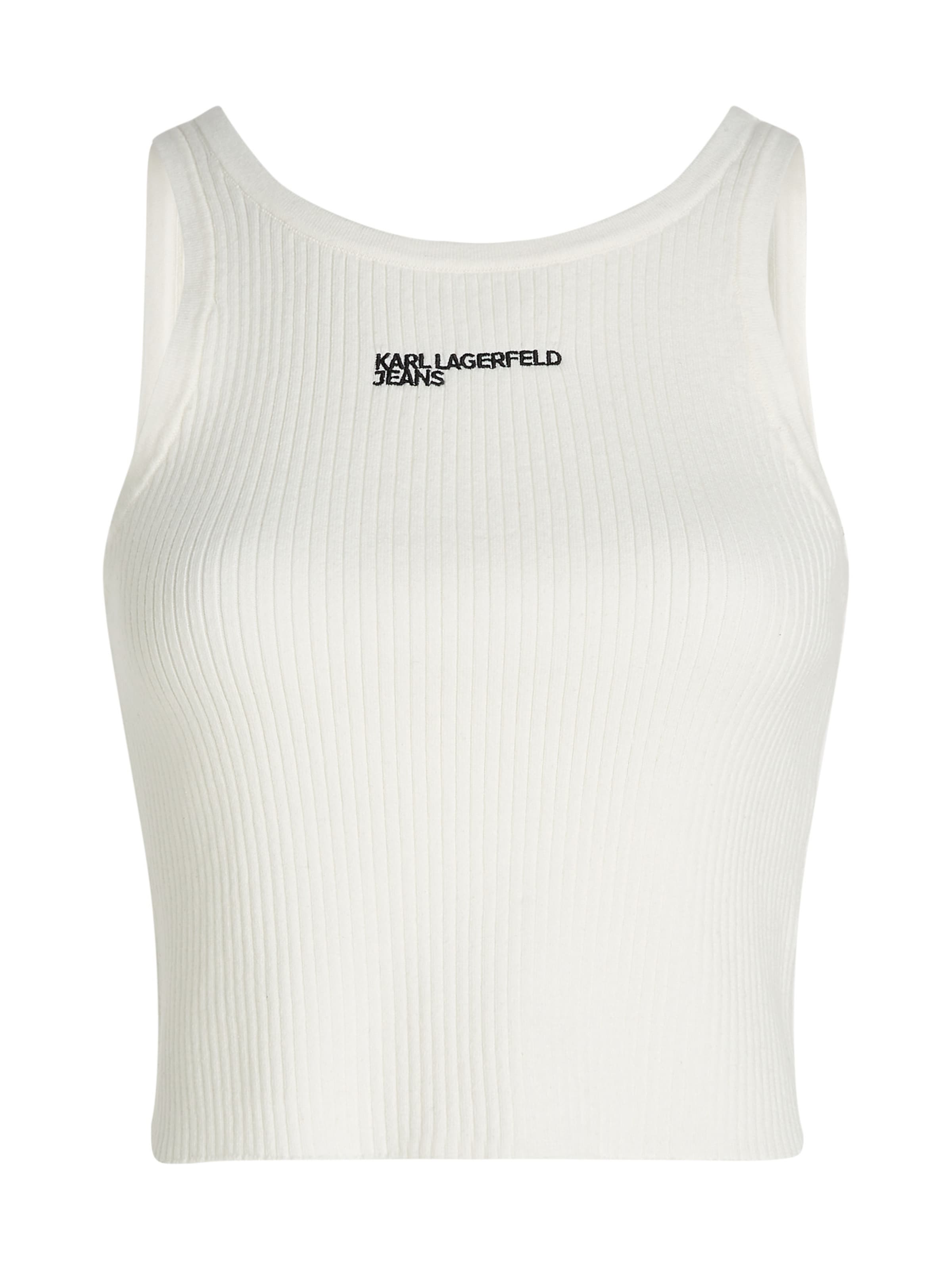 KARL LAGERFELD JEANS Top - Biela: predná strana