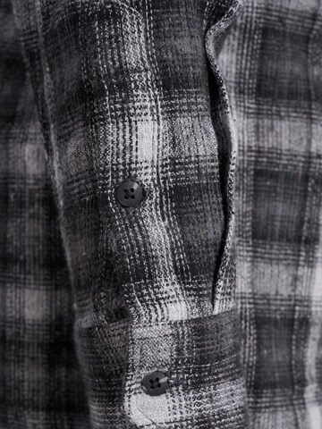 JACK & JONES Regular fit Button Up Shirt 'CARL' in Grey