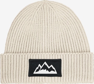 Neverless Beanie 'Mountain' in Beige: front