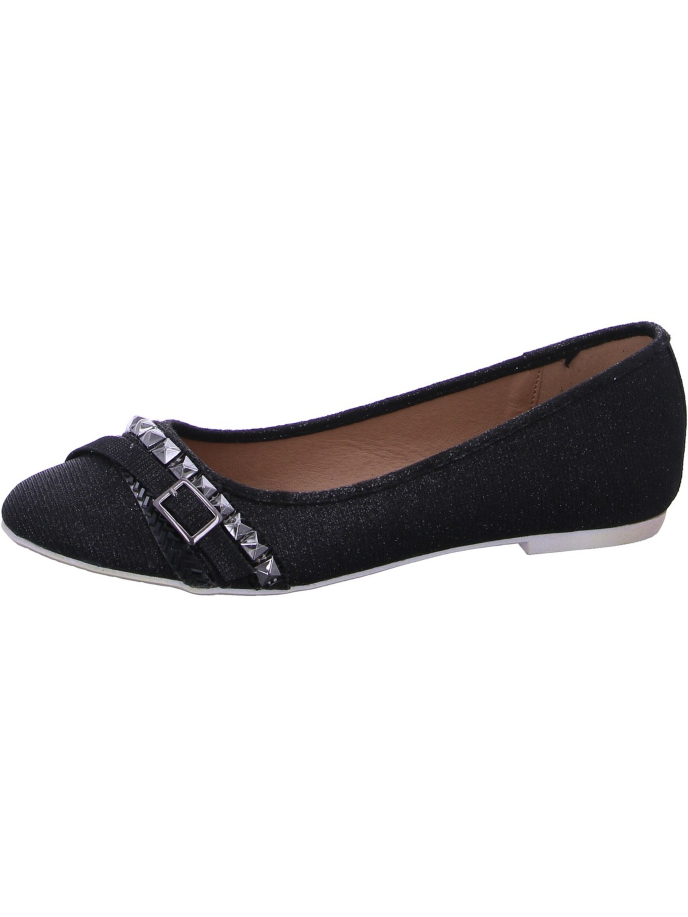 Laufsteg München Ballet Flats in Black: front
