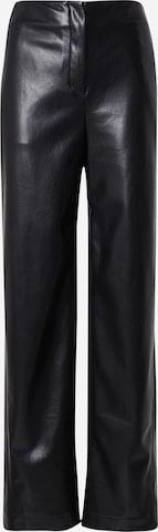 Wide leg Pantaloni 'Timiras' de la BOSS pe negru: față