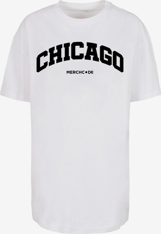 Maglietta 'Chicago' di Merchcode in bianco: frontale