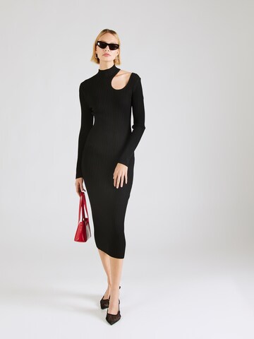 HUGO Knit dress 'Sedennie' in Black: front